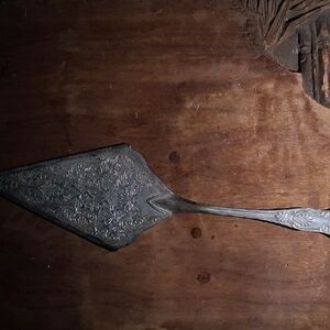 Elegant Silver Cake Server